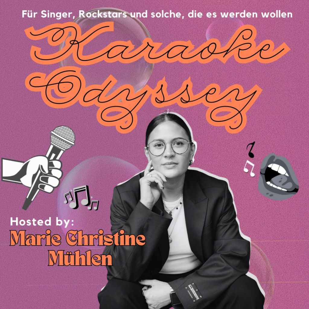 Karaoke Odyssey Poster mit Host-Foto